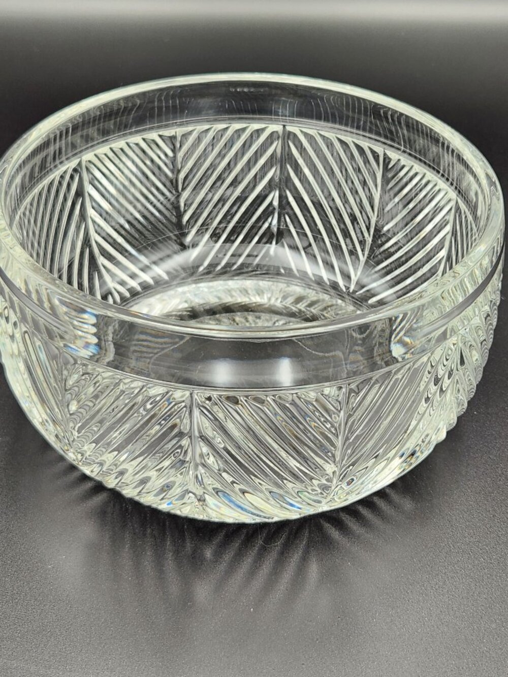 Ralph Lauren Herringbone 6" Cut Crystal Bowl - Discontinued